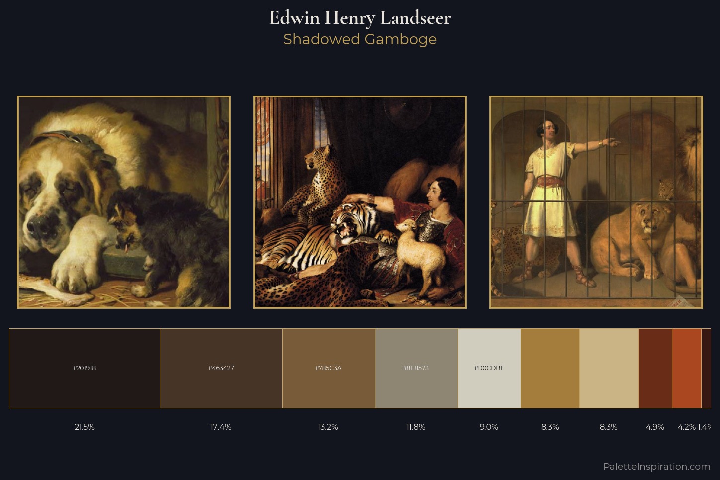 Edwin Henry Landseer Master Palette