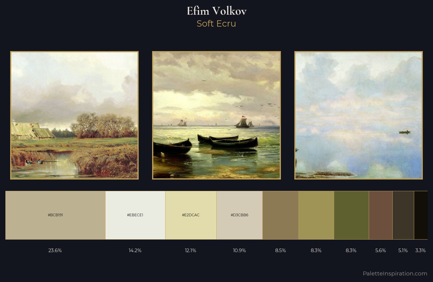 Efim Volkov Palette 1 — Soft Ecru