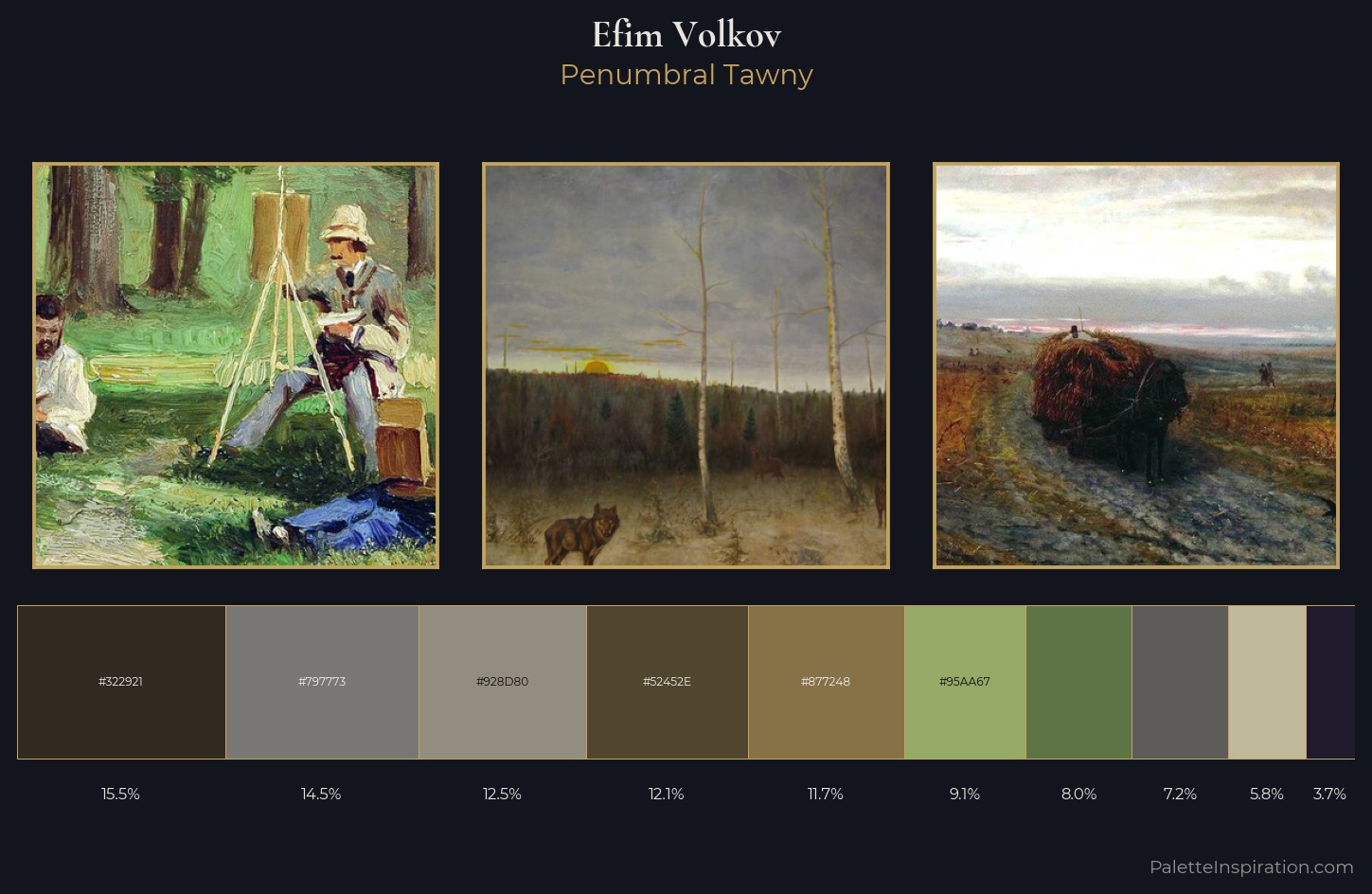 Efim Volkov Palette 6 — Penumbral Tawny