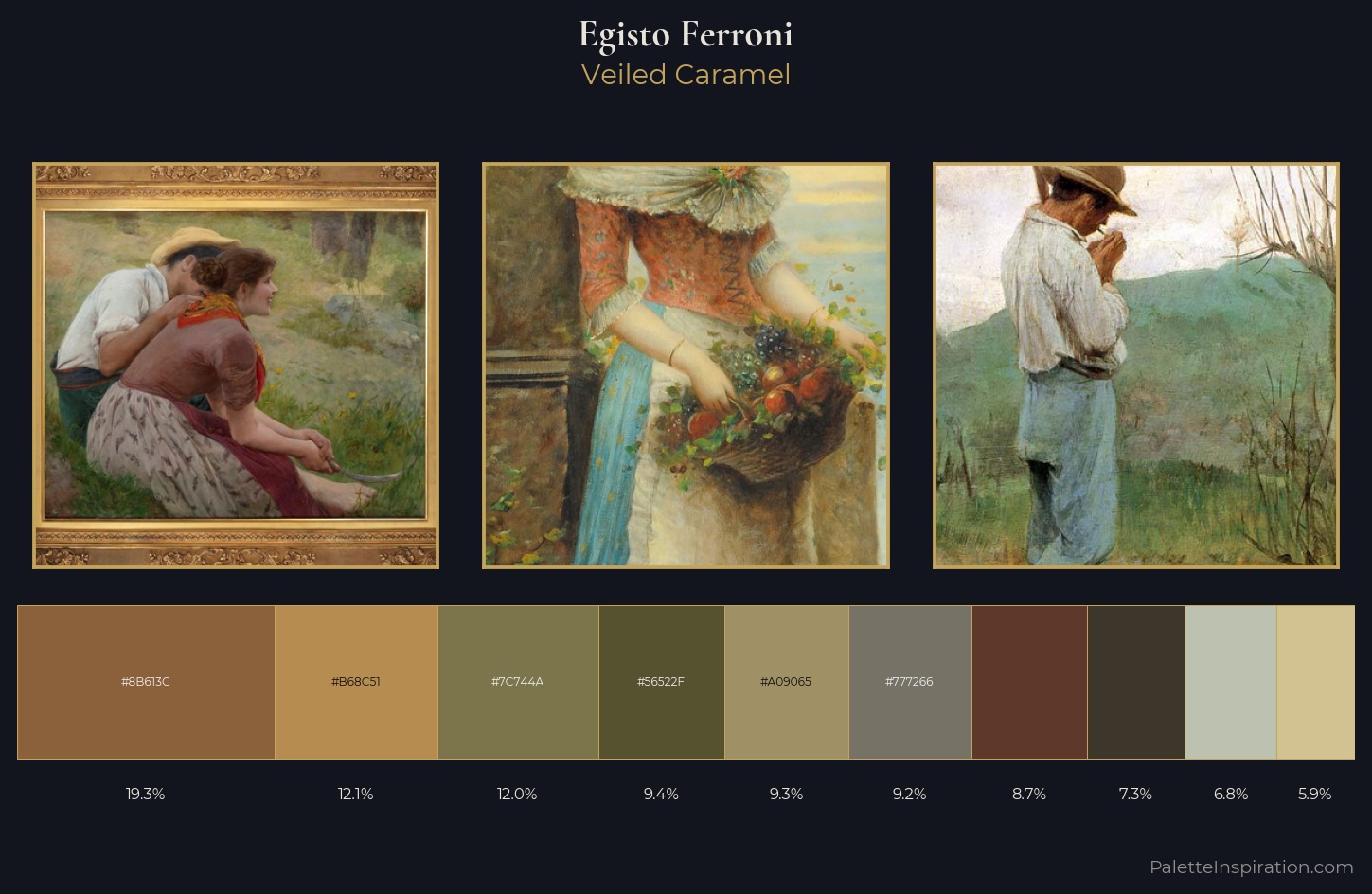 Egisto Ferroni Palette 1 — Veiled Caramel
