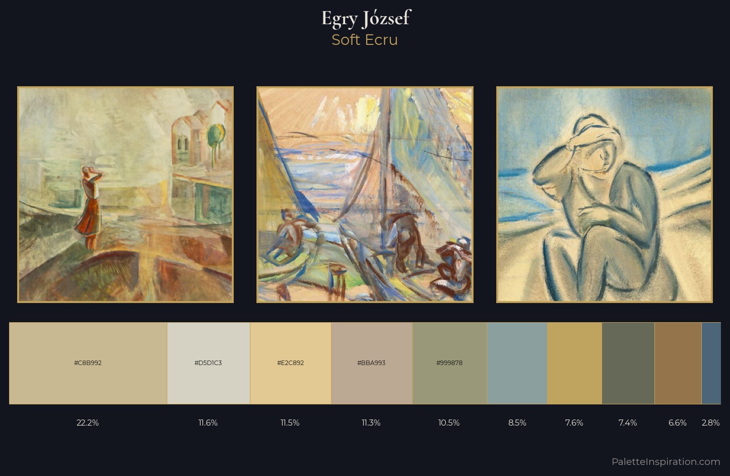 Egry József Palette 5 — Soft Ecru