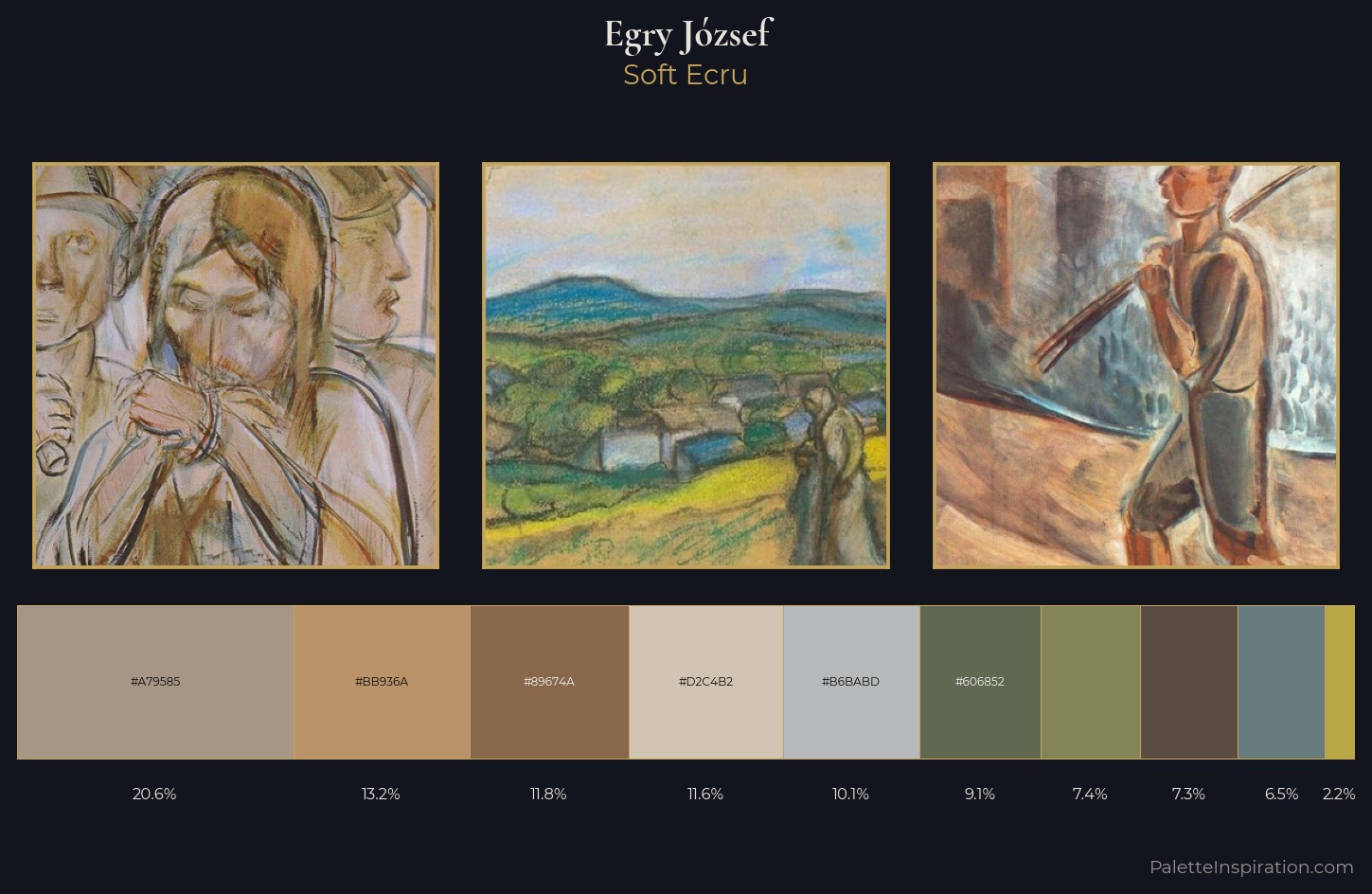Egry József Palette 9 — Soft Ecru