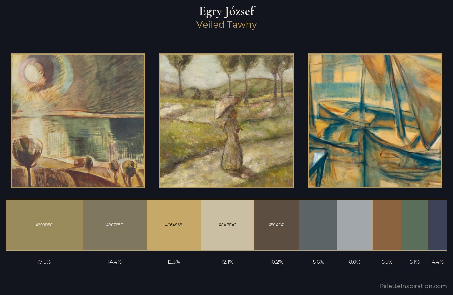 Egry József Palette 11 — Veiled Tawny