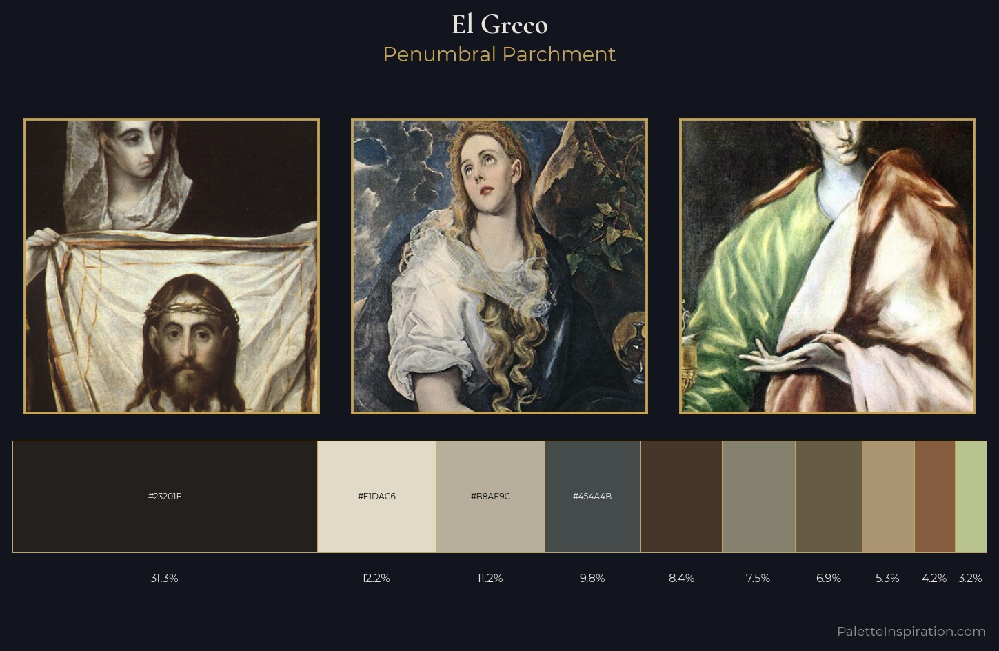 El Greco Palette 4 — Penumbral Parchment