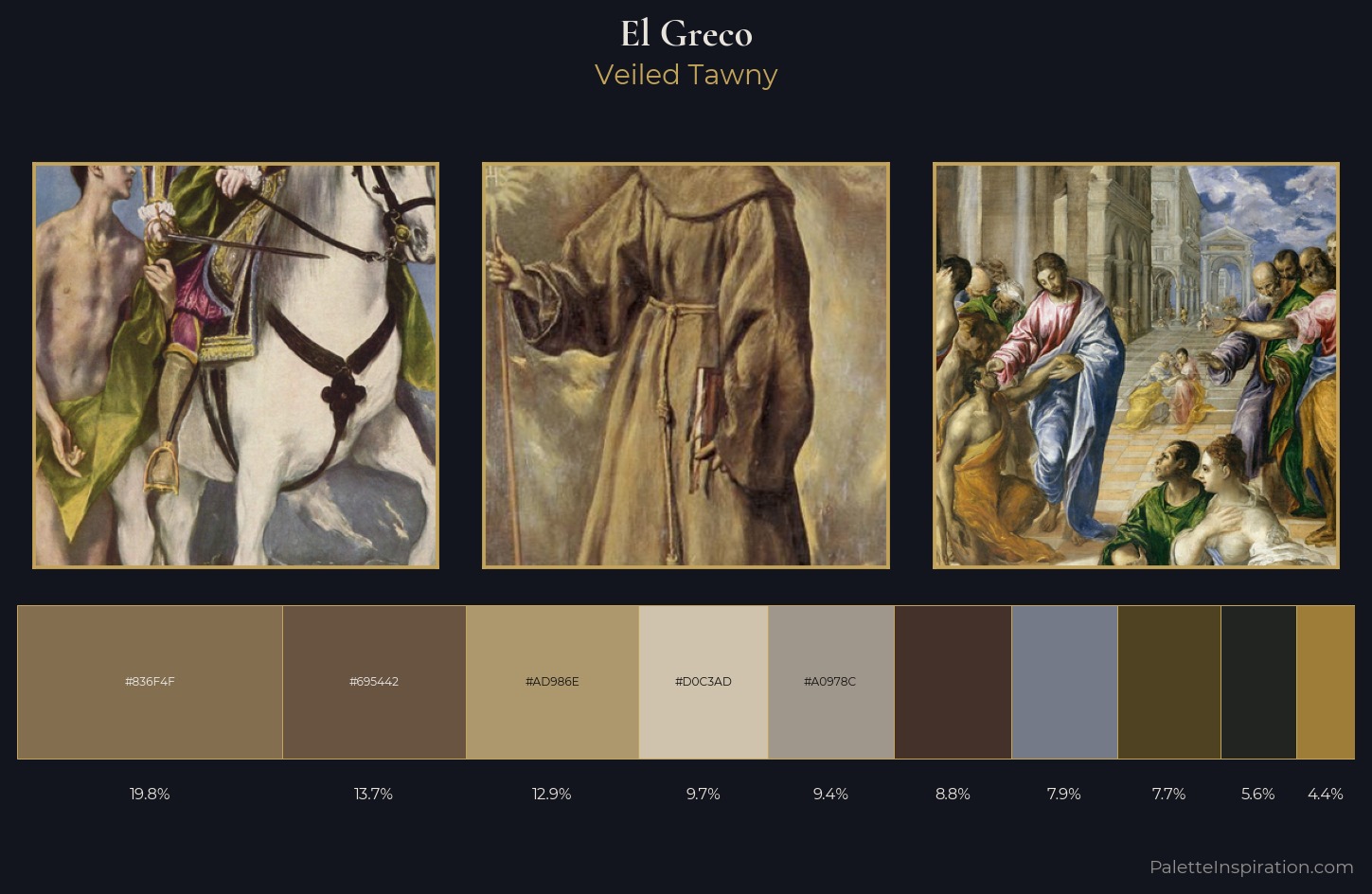 El Greco Palette 7 — Veiled Tawny