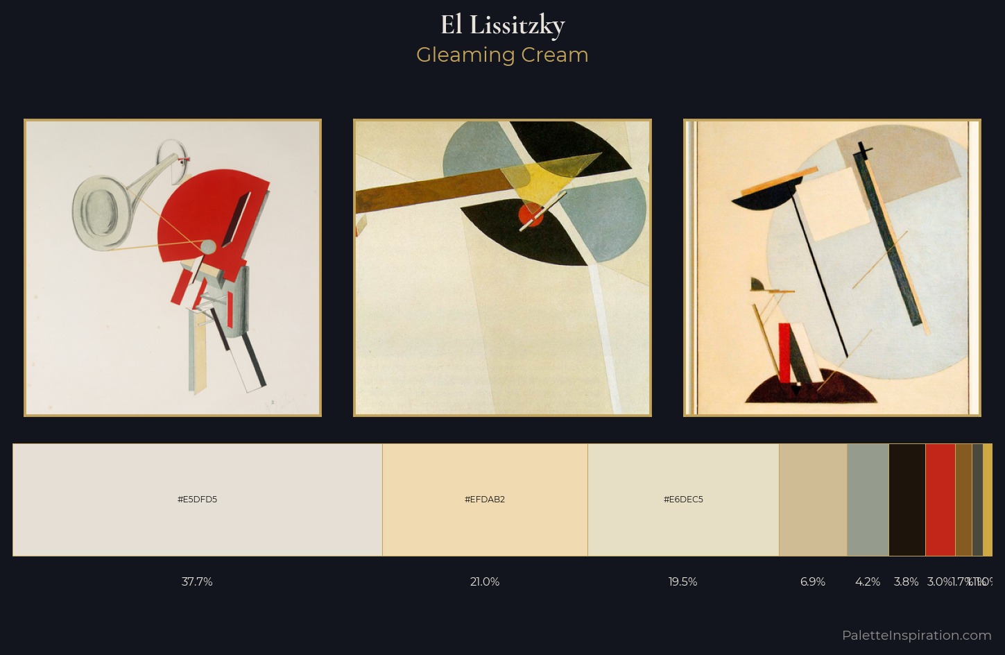 El Lissitzky Palette 4 — Gleaming Cream