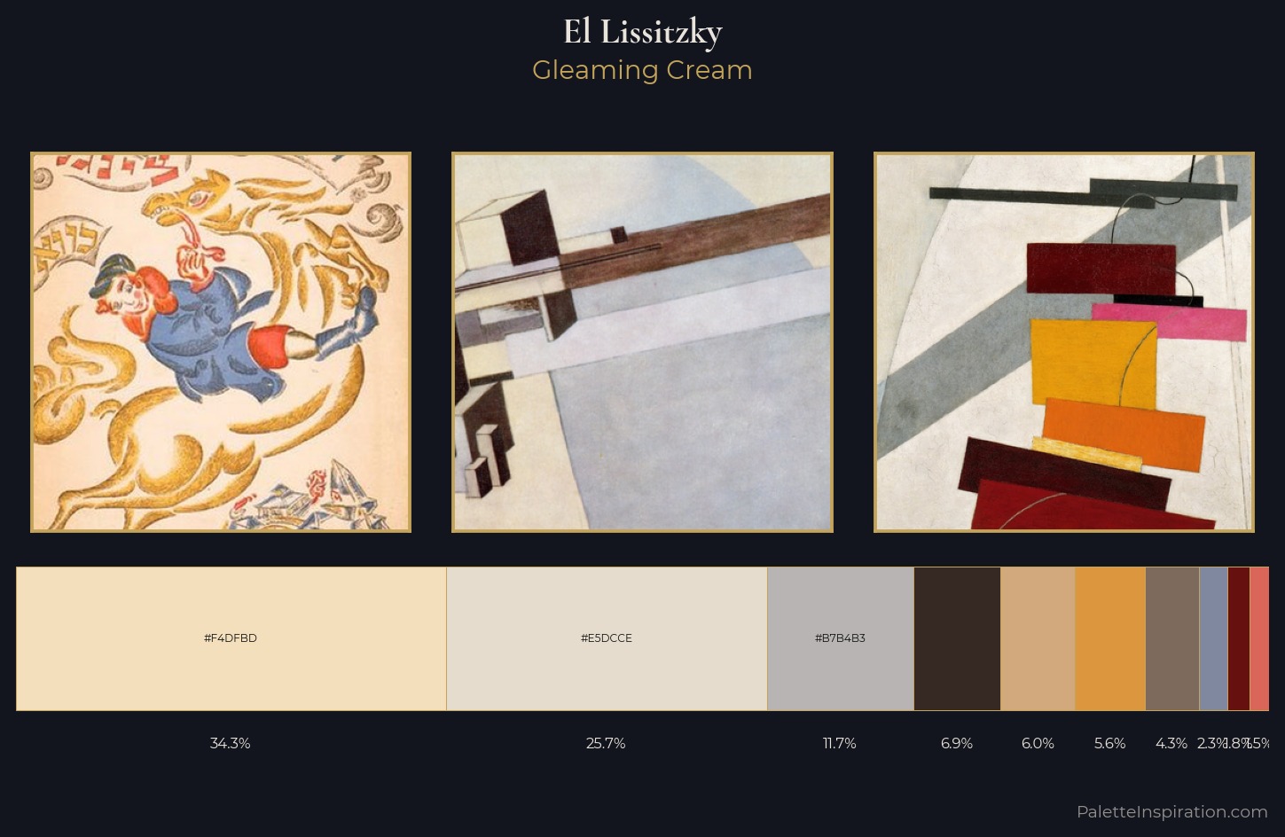 El Lissitzky Palette 5 — Gleaming Cream