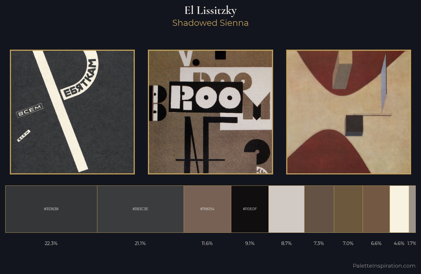 El Lissitzky Palette 7 — Shadowed Sienna