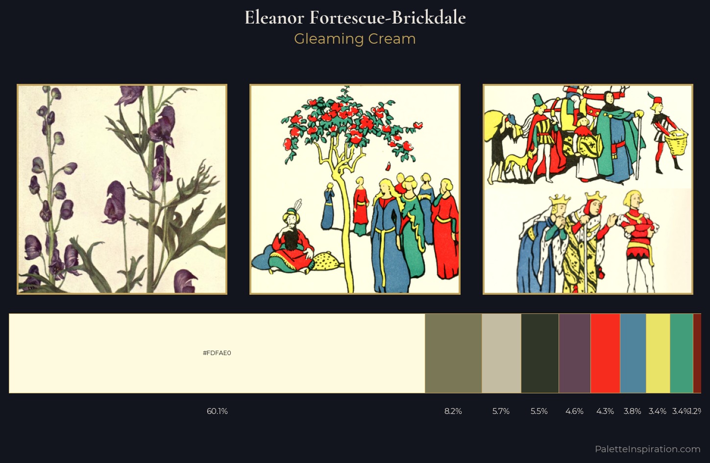Eleanor Fortescue-Brickdale Palette 5 — Gleaming Cream