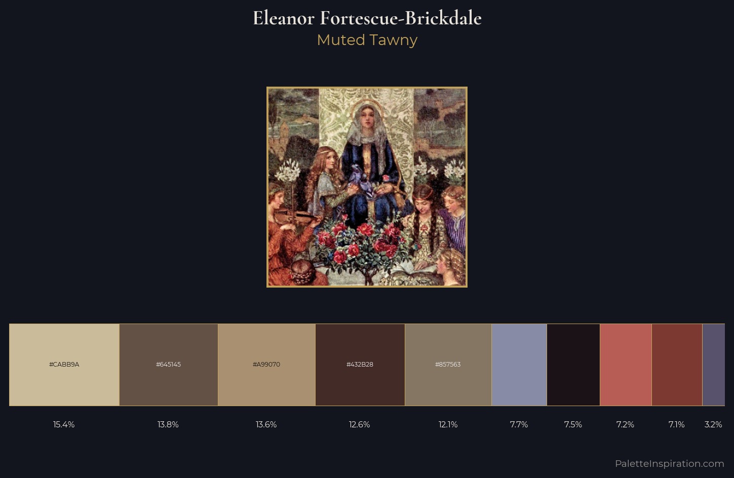 Eleanor Fortescue-Brickdale Palette 8 — Muted Tawny