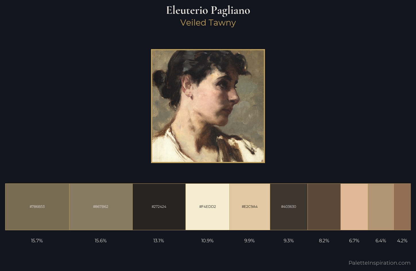 Eleuterio Pagliano Palette 1 — Veiled Tawny