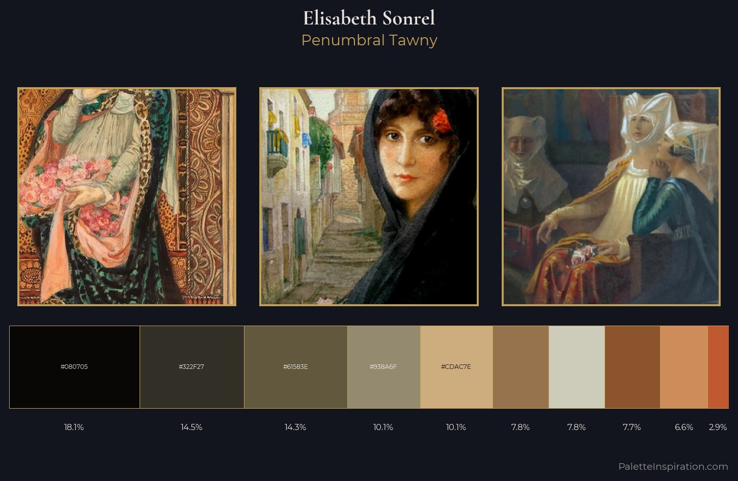 Elisabeth Sonrel Palette 5 — Penumbral Tawny