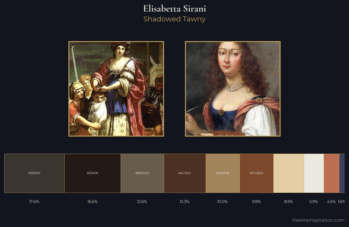 Elisabetta Sirani Palette 2 — Shadowed Tawny