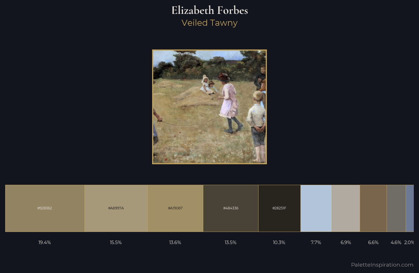 Elizabeth Forbes Palette 1 — Veiled Tawny