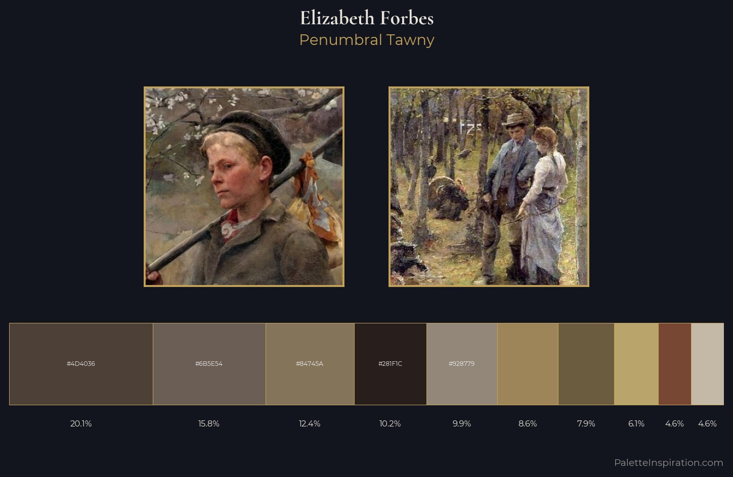 Elizabeth Forbes Palette 2 — Penumbral Tawny