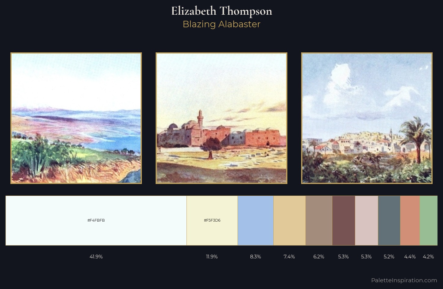 Elizabeth Thompson Palette 2 — Blazing Alabaster