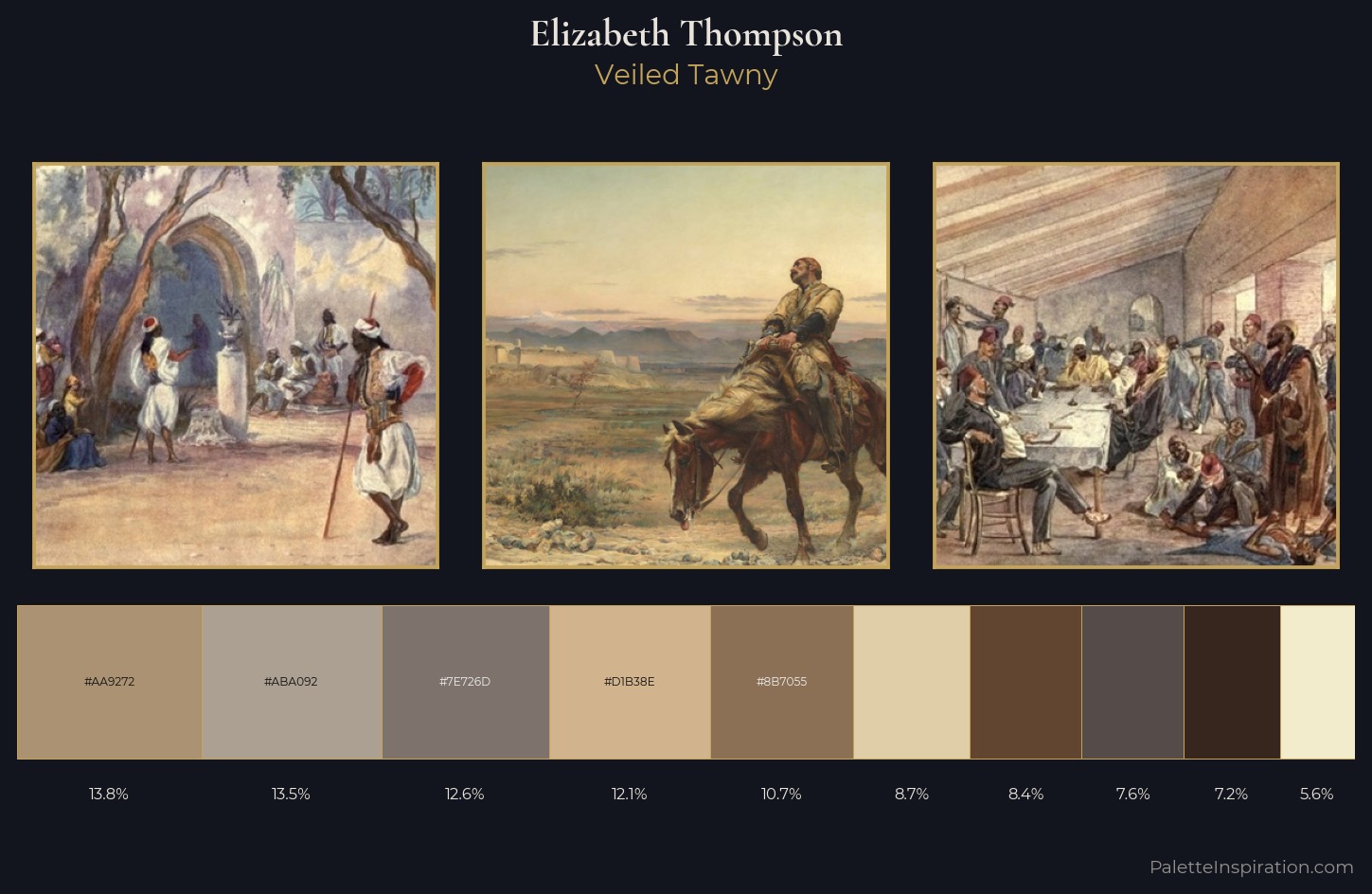 Elizabeth Thompson Palette 6 — Veiled Tawny