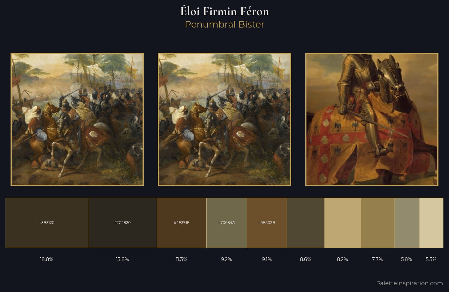 Éloi Firmin Féron Palette 3 — Penumbral Bister