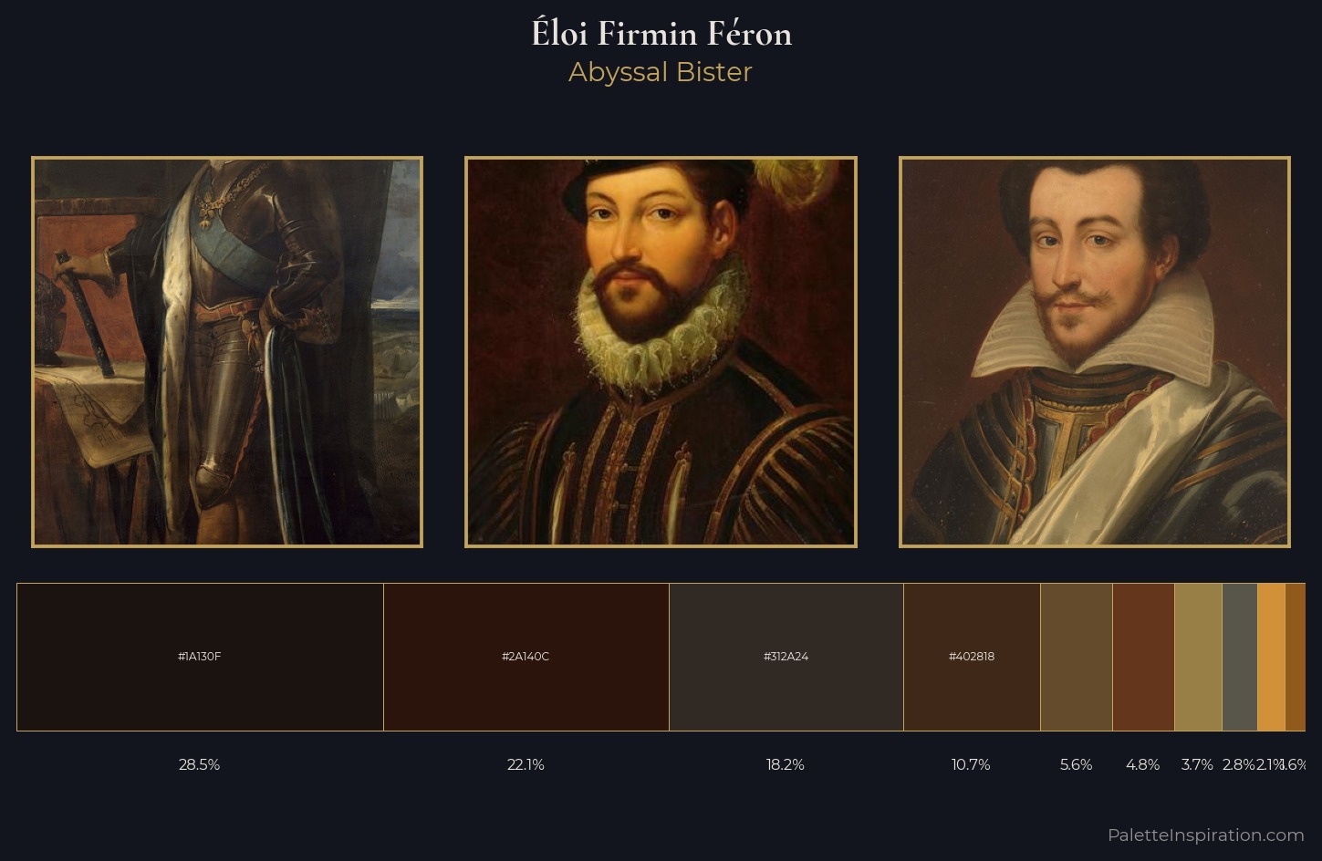 Éloi Firmin Féron Palette 5 — Abyssal Bister