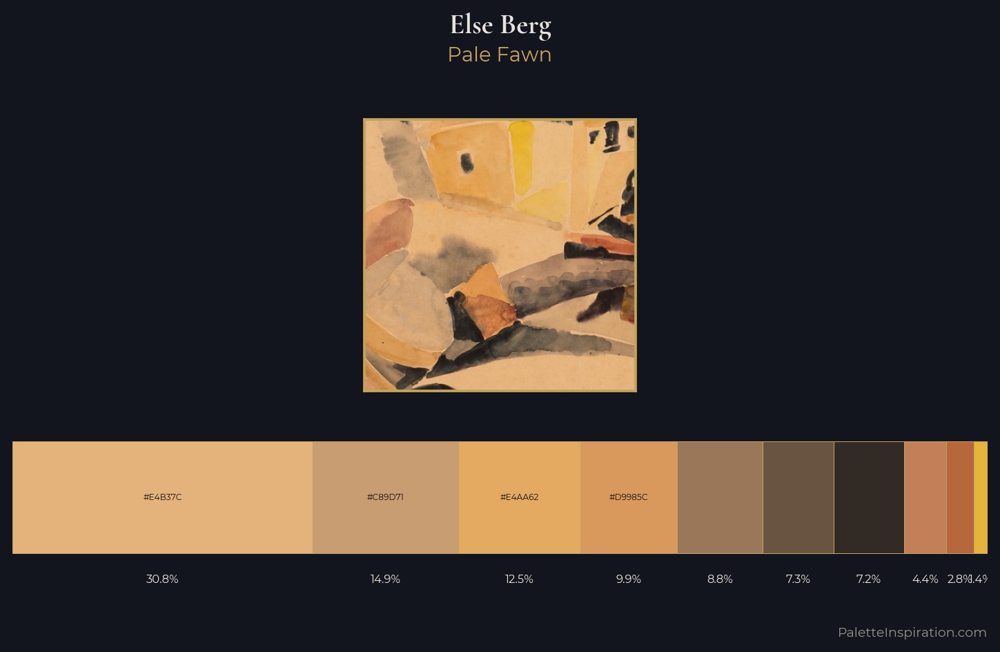Else Berg Palette 1 — Pale Fawn