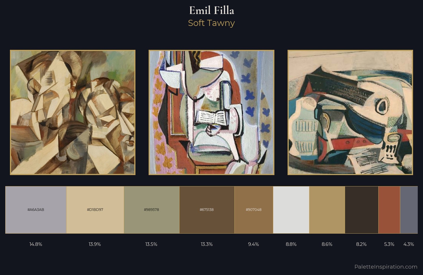Emil Filla Palette 1 — Soft Tawny