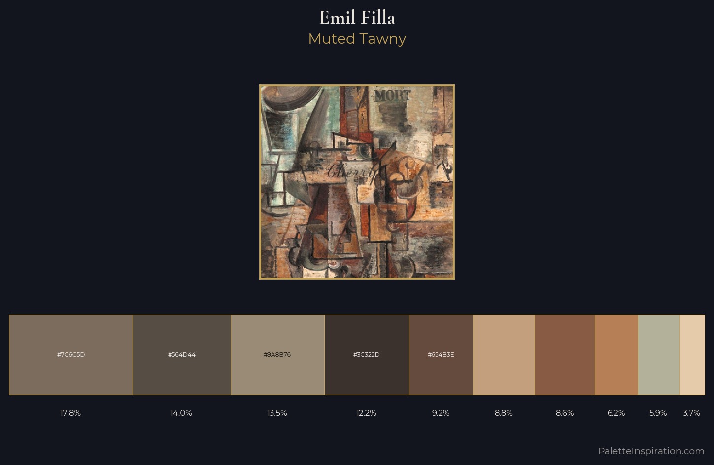 Emil Filla Palette 2 — Muted Tawny