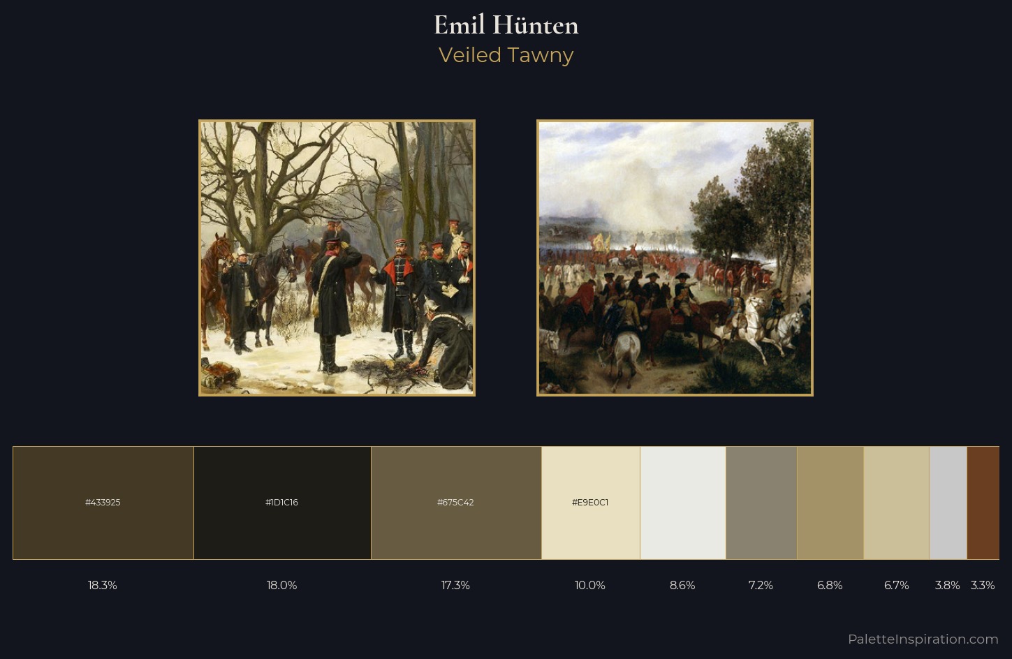 Emil Hünten Palette 1 — Veiled Tawny