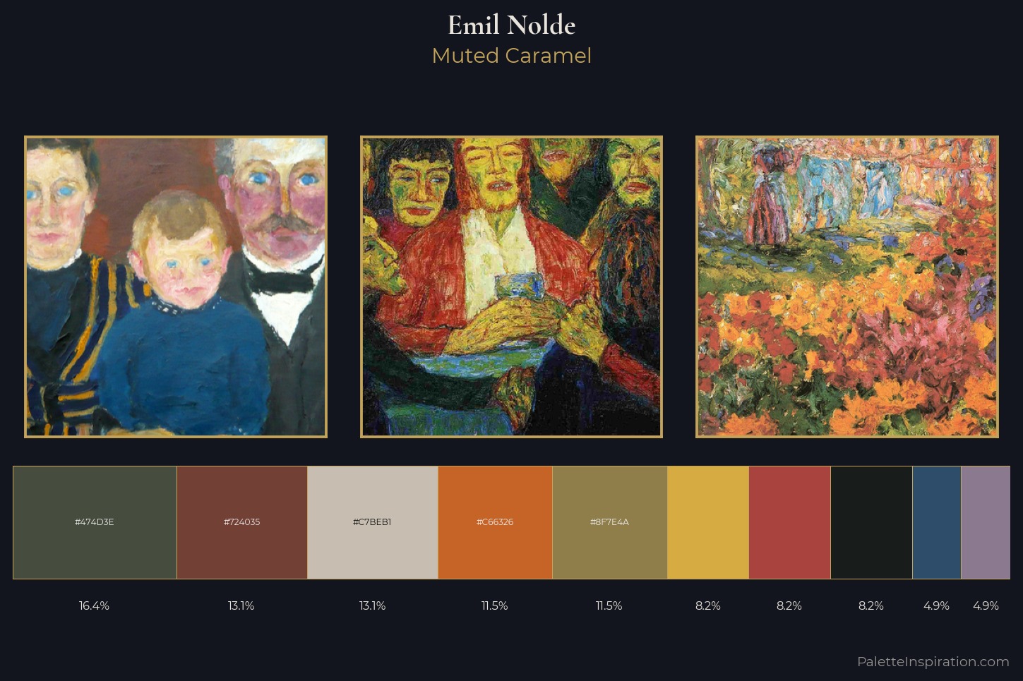 Emil Nolde Master Palette — Muted Caramel