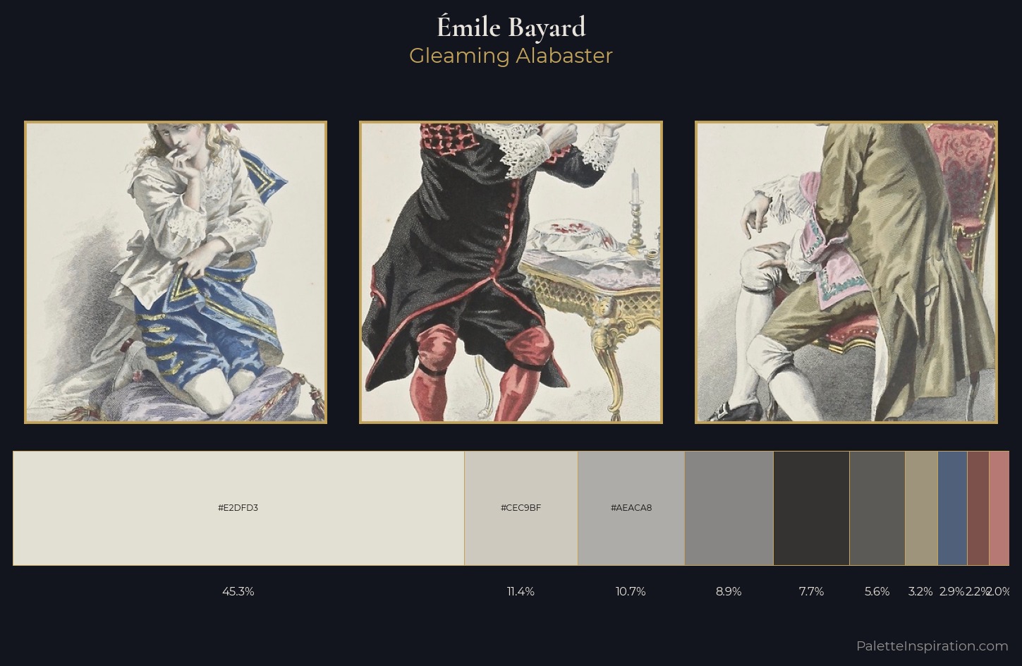 Émile Bayard Palette 4 — Gleaming Alabaster