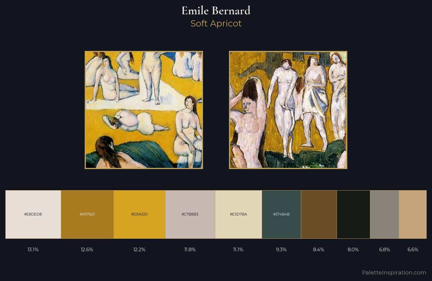 Emile Bernard Palette 1 — Soft Apricot