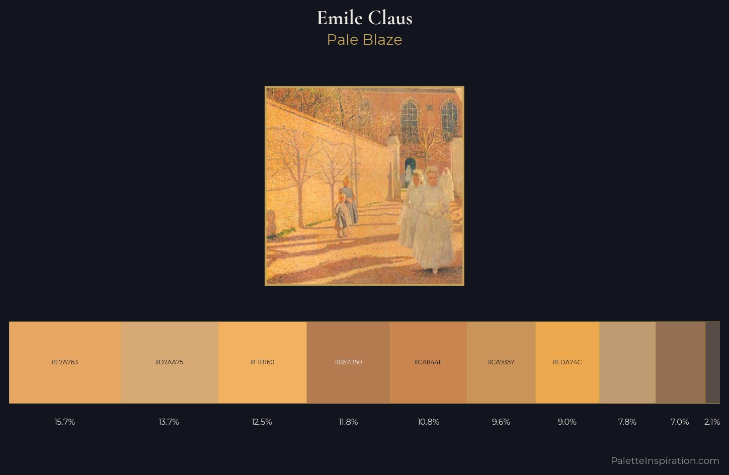 Emile Claus Palette 2 — Pale Blaze