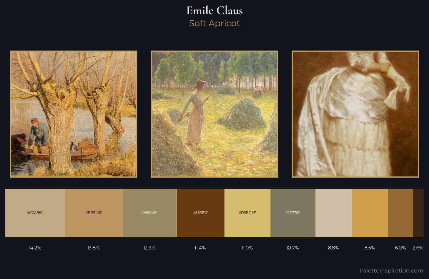 Emile Claus Palette 3 — Soft Apricot
