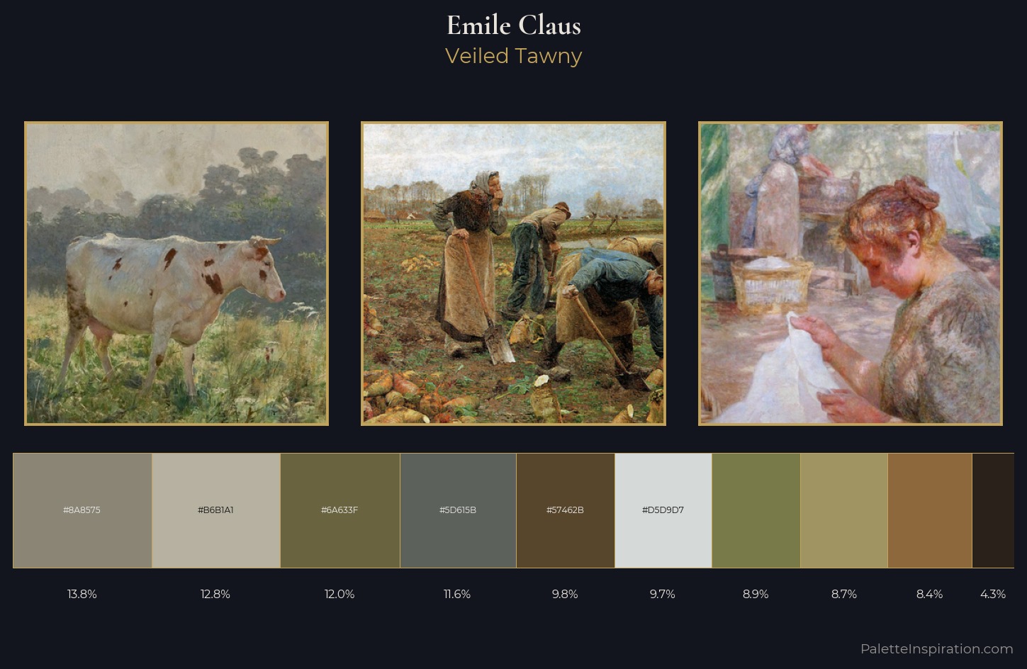 Emile Claus Palette 4 — Veiled Tawny