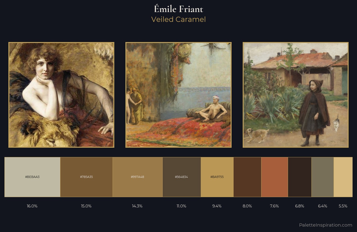 Émile Friant Palette 2 — Veiled Caramel