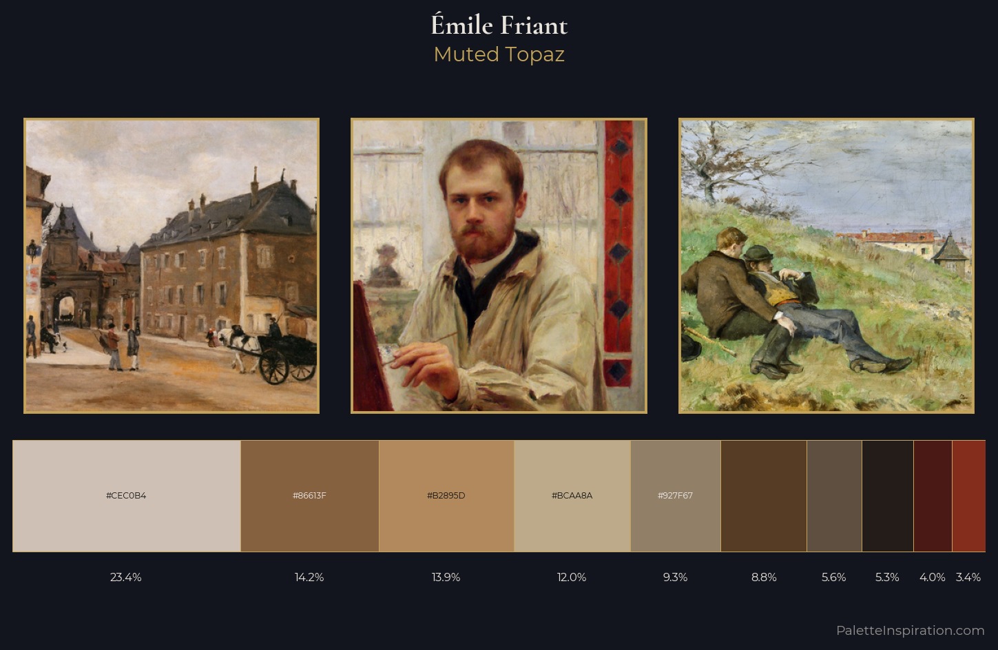 Émile Friant Palette 5 — Muted Topaz