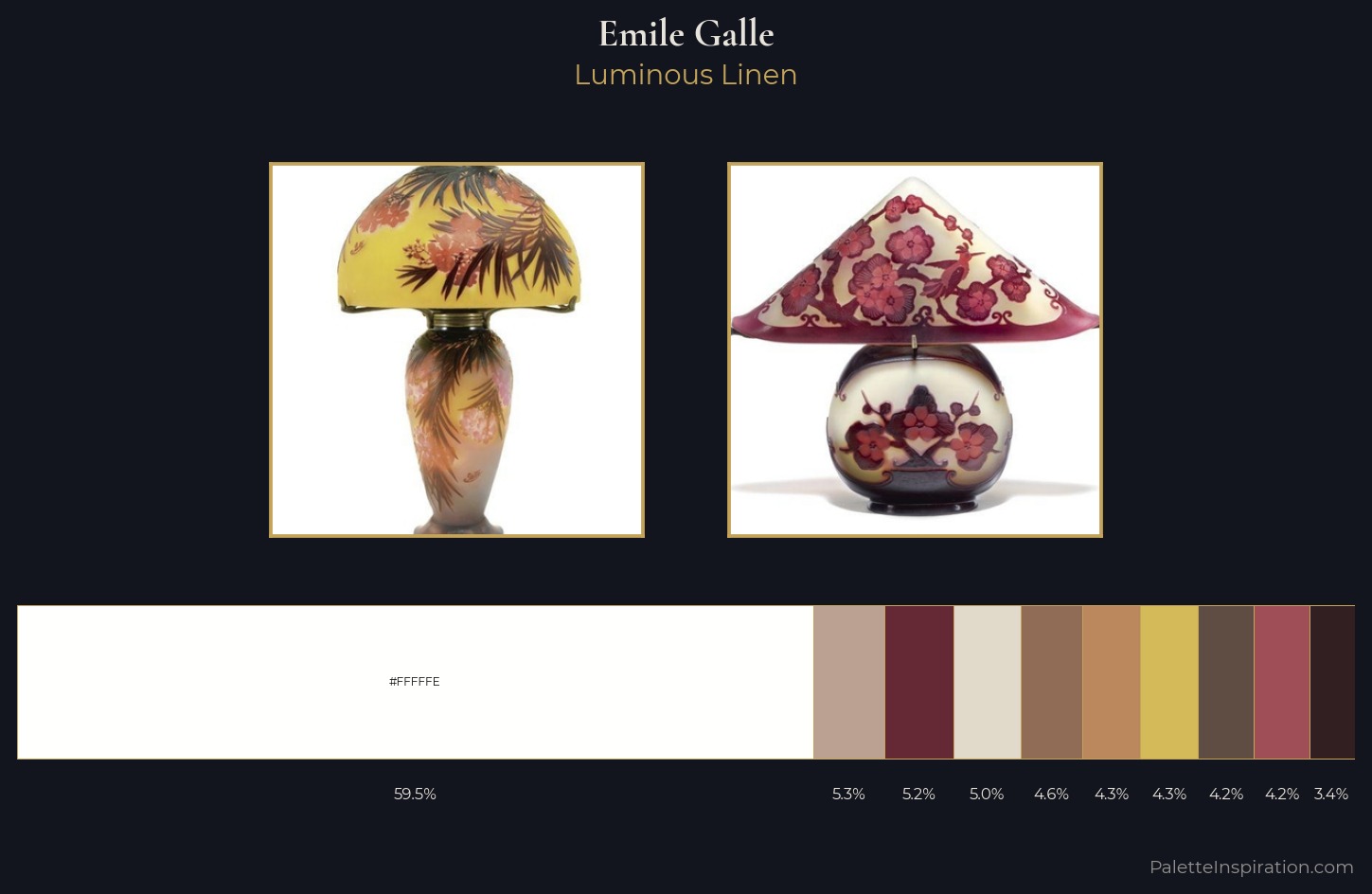 Emile Galle Palette 2 — Luminous Linen