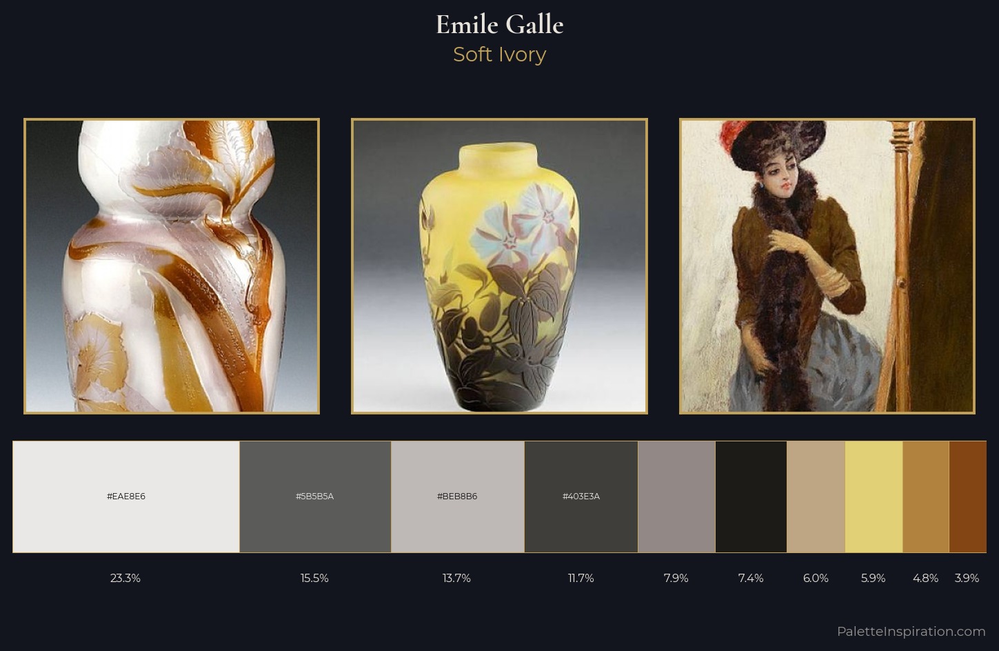 Emile Galle Palette 3 — Soft Ivory