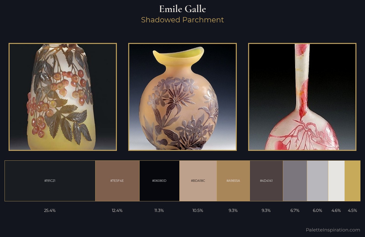 Emile Galle Palette 4 — Shadowed Parchment