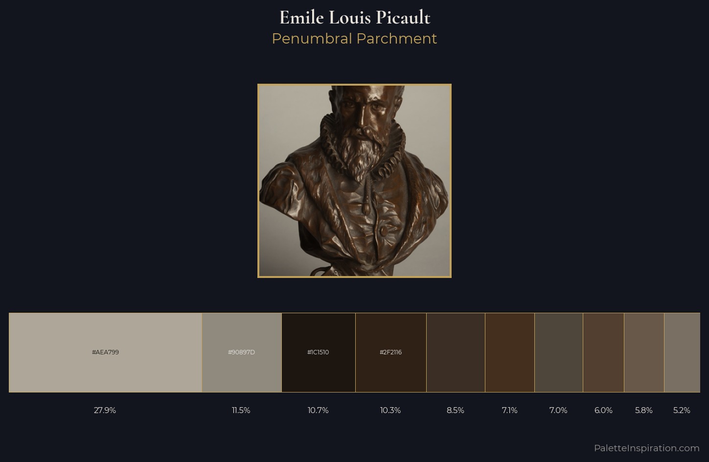 Emile Louis Picault Palette 3 — Penumbral Parchment