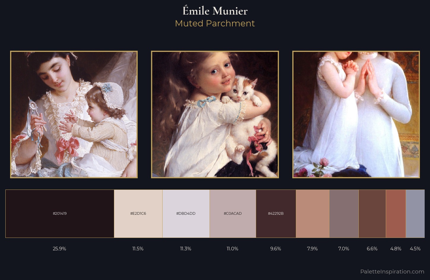 Émile Munier Palette 2 — Muted Parchment