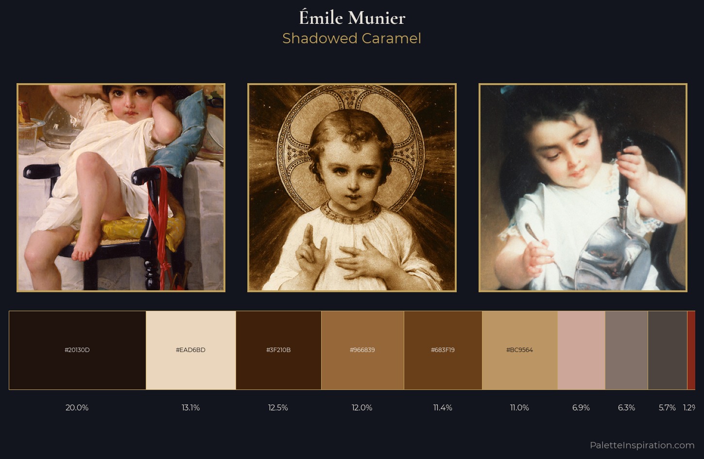 Émile Munier Palette 5 — Shadowed Caramel