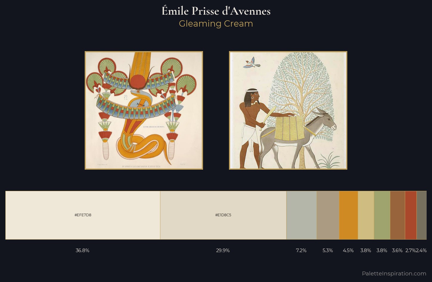Émile Prisse d'Avennes Palette 1 — Gleaming Cream