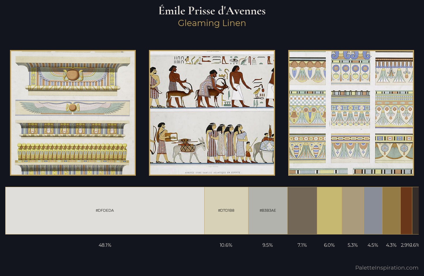 Émile Prisse d'Avennes Palette 3 — Gleaming Linen