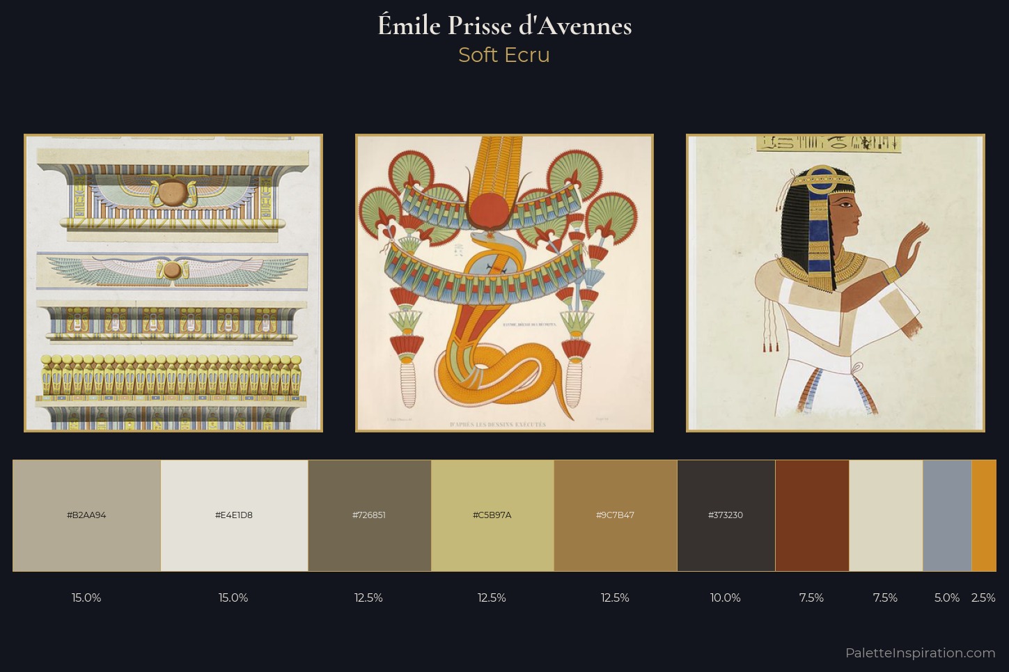 Émile Prisse d'Avennes Master Palette — Soft Ecru