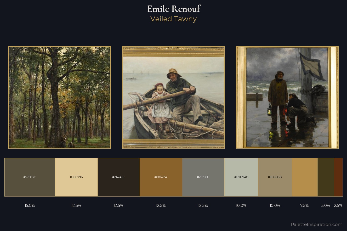 Emile Renouf Master Palette — Veiled Tawny