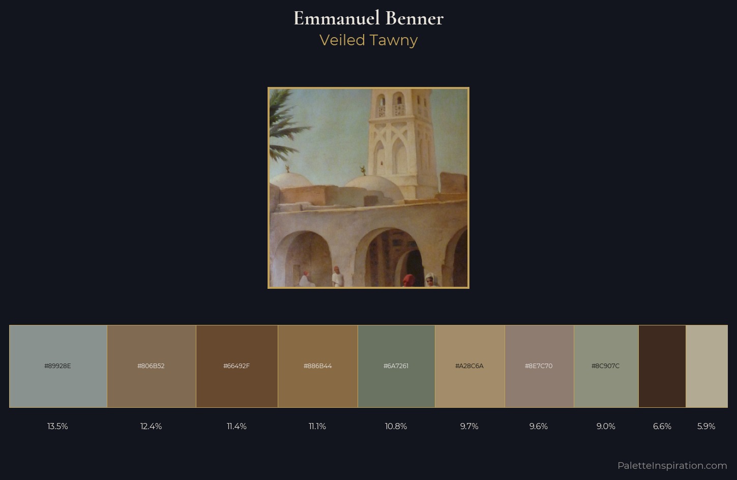 Emmanuel Benner Palette 2 — Veiled Tawny