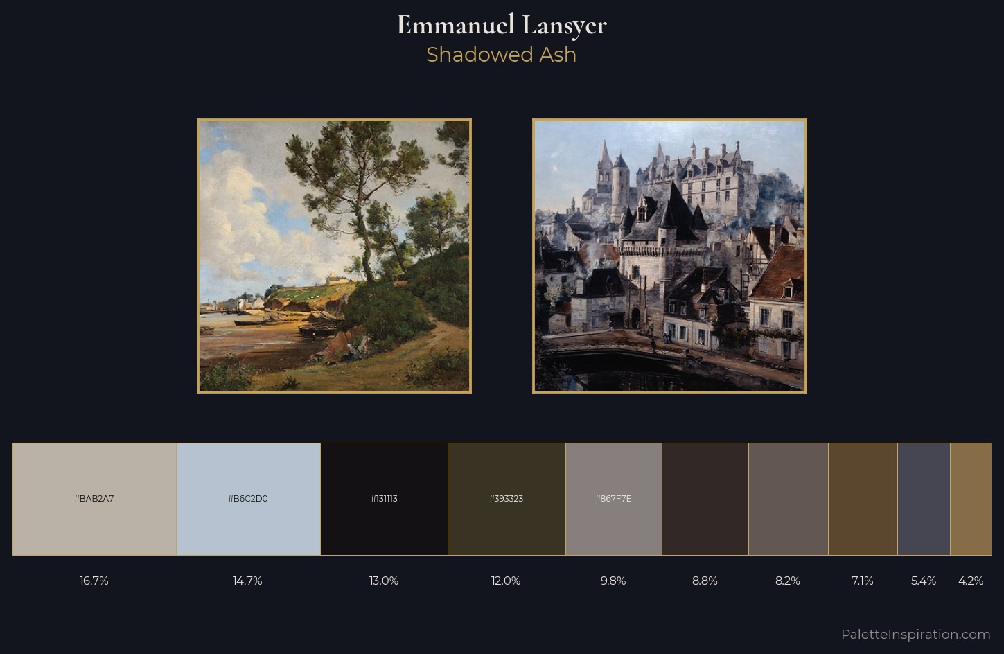 Emmanuel Lansyer Palette 2 — Shadowed Ash