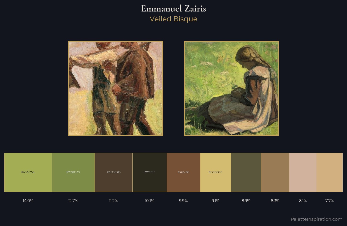 Emmanuel Zairis Palette 2 — Veiled Bisque