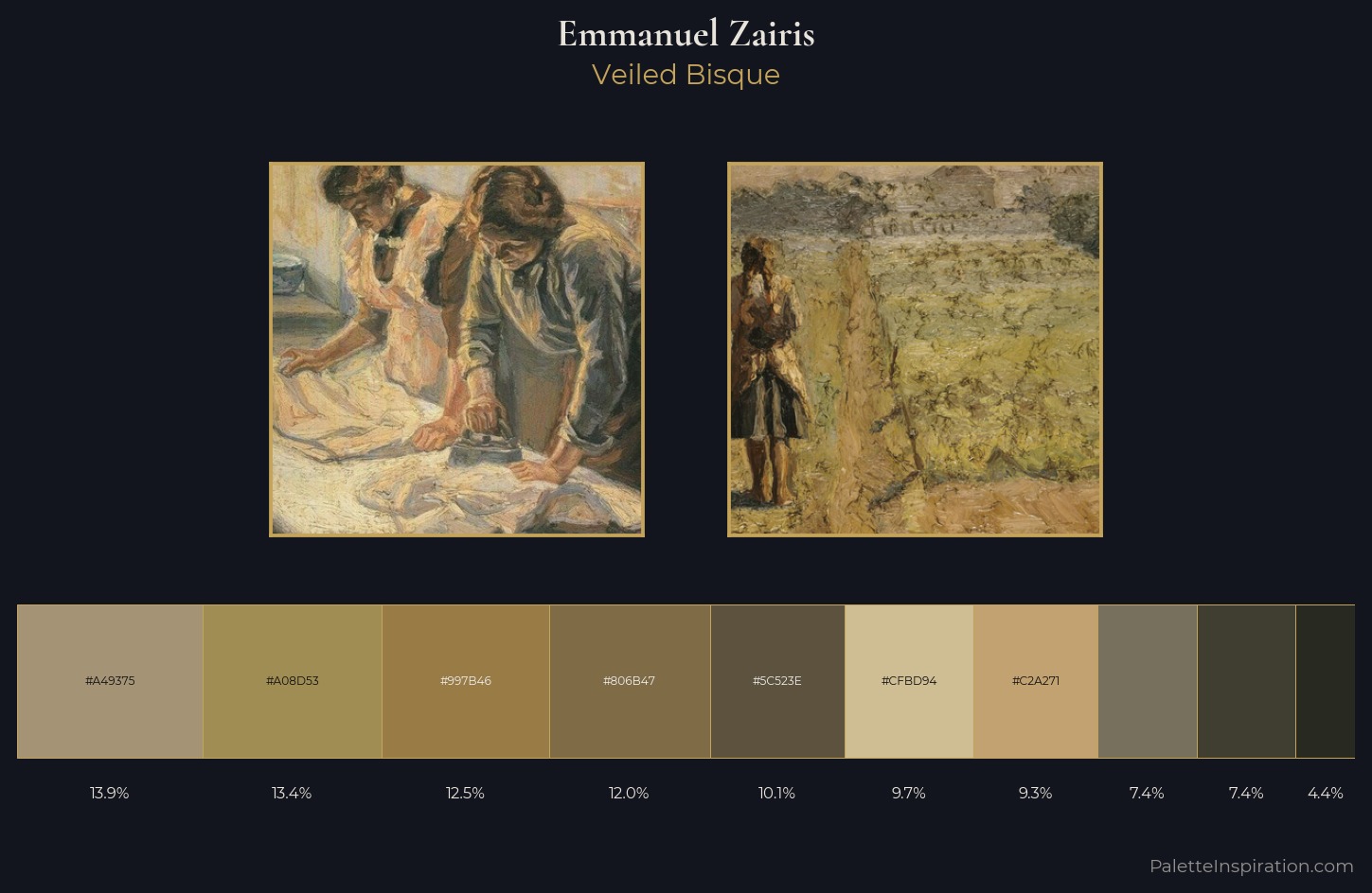 Emmanuel Zairis Palette 3 — Veiled Bisque