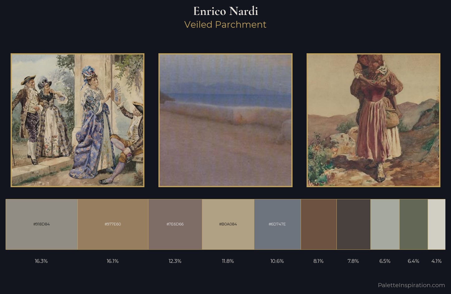 Enrico Nardi Palette 3 — Veiled Parchment
